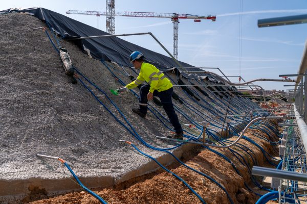 Chantier de dépollution : désorption thermique